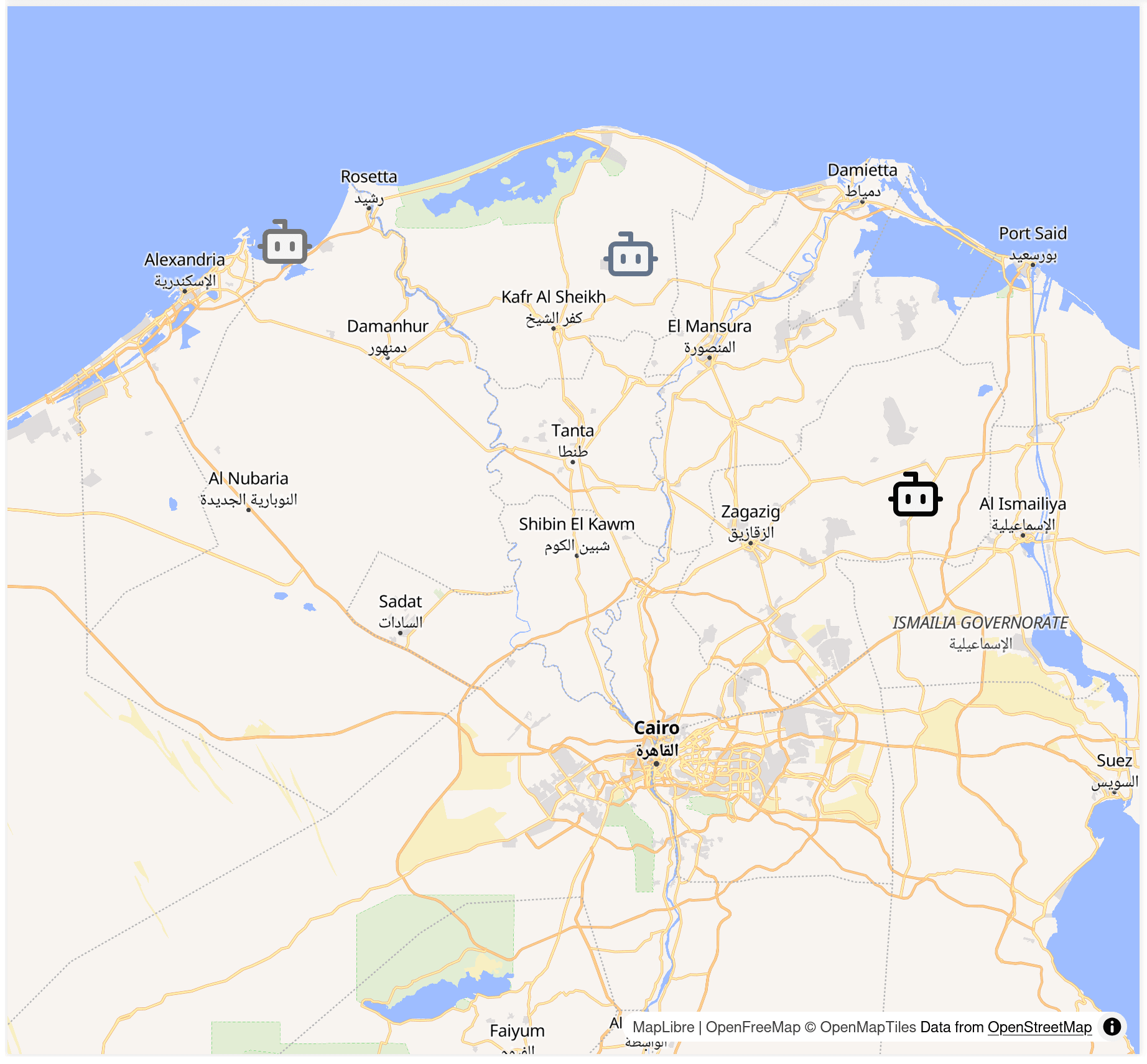 Marker map widget preview