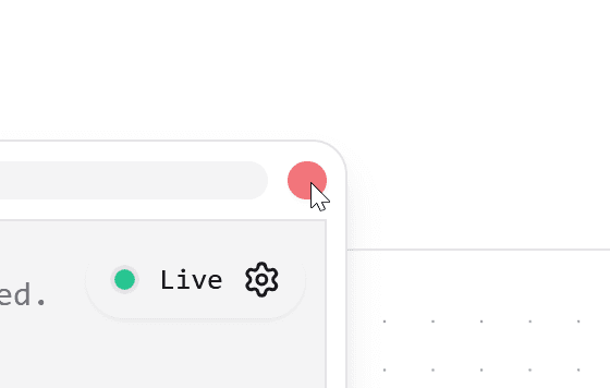 TelemetryWatch popup close button